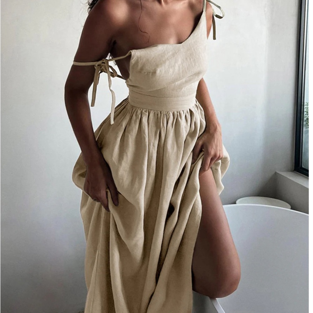 Commense cotton and linen dress